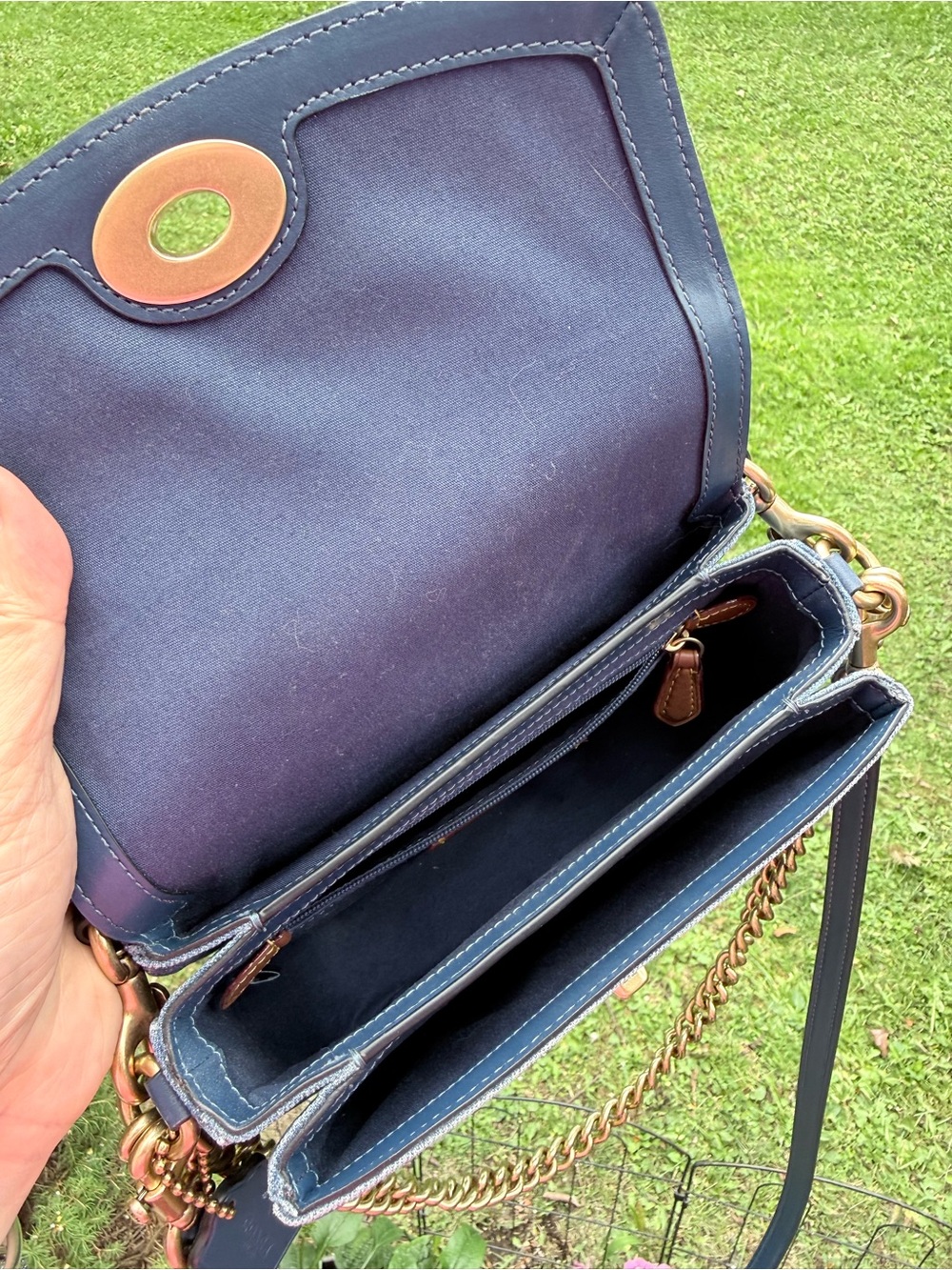 Coach Cassie Denim Crossbody Bag 19 - Picture 10 of 14